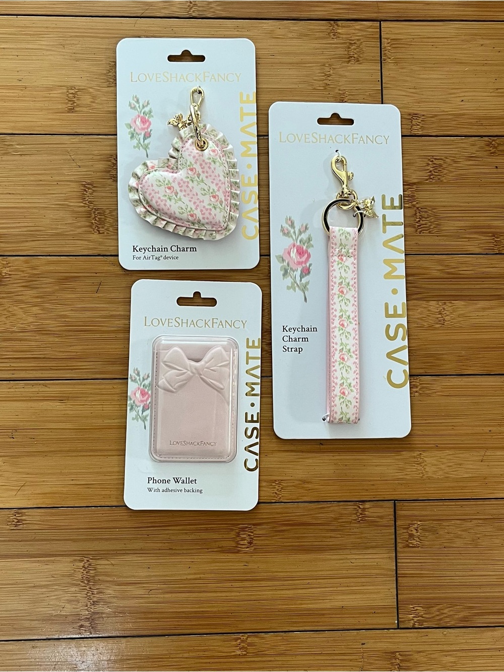 Target x LoveShackFancy Set - Keychain, Cardholder & Strap in Blooming Heirloom